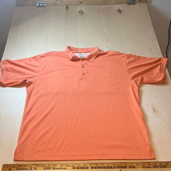 Columbia‎ PFG Polo Shirt Mens Large Salomon color - Picture 1 of 7